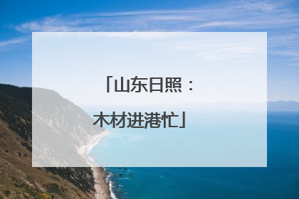 山东日照：木材进港忙