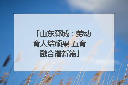 山东郓城：劳动育人结硕果 五育融合谱新篇