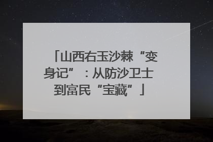 山西右玉沙棘“变身记”：从防沙卫士到富民“宝藏”
