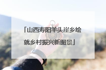 山西寿阳羊头崖乡绘就乡村振兴新图景
