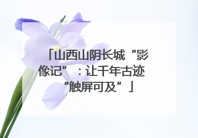 山西山阴长城“影像记”：让千年古迹“触屏可及”