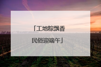 工地粽飘香 民俗迎端午