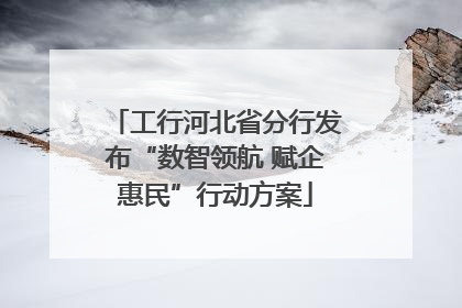 工行河北省分行发布“数智领航 赋企惠民”行动方案