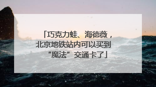 巧克力蛙、海德薇，北京地铁站内可以买到“魔法”交通卡了