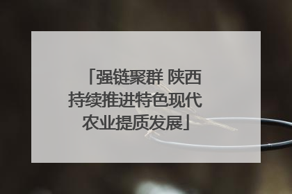 强链聚群 陕西持续推进特色现代农业提质发展