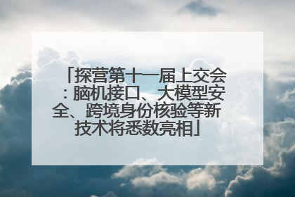 探营第十一届上交会：脑机接口、大模型安全、跨境身份核验等新技术将悉数亮相