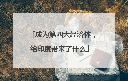 成为第四大经济体，给印度带来了什么