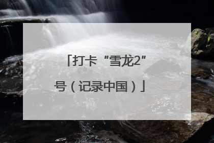 打卡“雪龙2”号（记录中国）