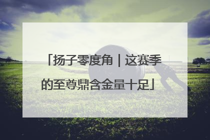 扬子零度角｜这赛季的至尊鼎含金量十足