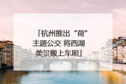 杭州推出“荷”主题公交 将西湖美景搬上车厢