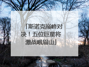 斯诺克巅峰对决！五位巨星将激战峨眉山