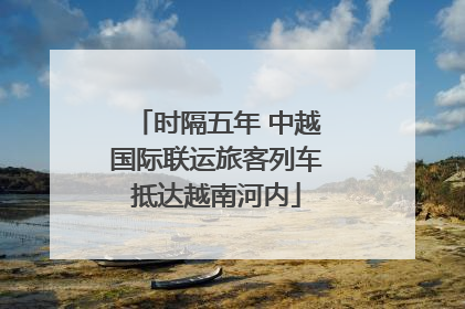 时隔五年 中越国际联运旅客列车抵达越南河内