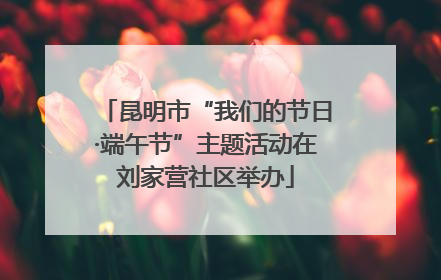 昆明市“我们的节日·端午节”主题活动在刘家营社区举办