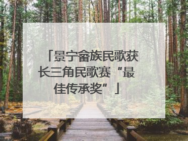 景宁畲族民歌获长三角民歌赛“最佳传承奖”