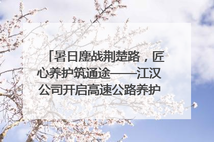 暑日鏖战荆楚路，匠心养护筑通途——江汉公司开启高速公路养护专项工程建设热潮