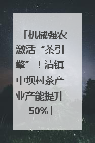 机械强农激活“茶引擎”！清镇中坝村茶产业产能提升50%