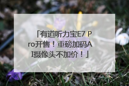 有道听力宝E7 Pro开售！重磅加码AI摄像头不加价！