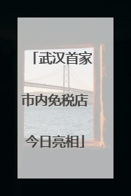武汉首家市内免税店今日亮相