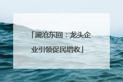 澜沧东回：龙头企业引领促民增收