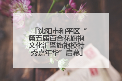 沈阳市和平区“第五届百合花旗袍文化汇暨旗袍模特秀嘉年华”启幕
