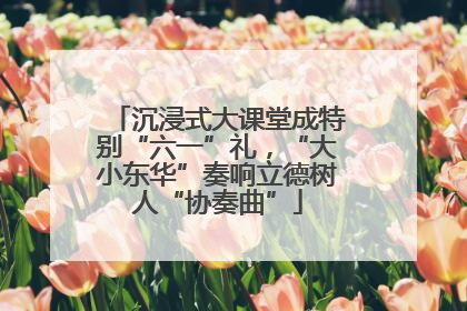 沉浸式大课堂成特别“六一”礼，“大小东华”奏响立德树人“协奏曲”