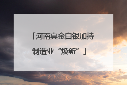 河南真金白银加持制造业“焕新”