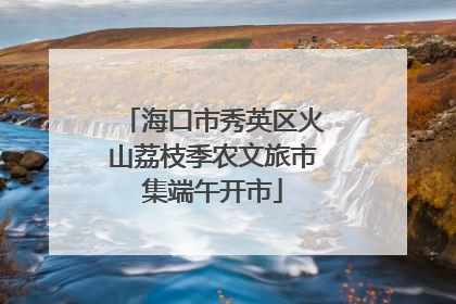 海口市秀英区火山荔枝季农文旅市集端午开市