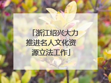 浙江绍兴大力推进名人文化资源立法工作