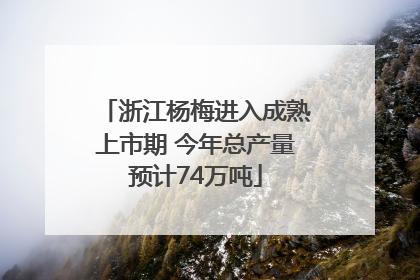 浙江杨梅进入成熟上市期 今年总产量预计74万吨