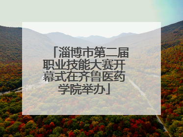 淄博市第二届职业技能大赛开幕式在齐鲁医药学院举办