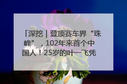 深挖｜登顶赛车界“珠峰”，102年来首个中国人！25岁的叶一飞凭什么创造历史？