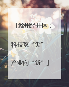 滁州经开区：科技攻“尖” 产业向“新”