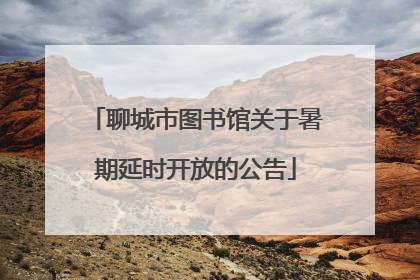 聊城市图书馆关于暑期延时开放的公告