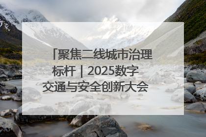 聚焦二线城市治理标杆｜2025数字交通与安全创新大会在保定隆重开幕