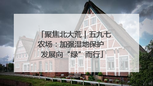 聚焦北大荒｜五九七农场：加强湿地保护 发展向“绿”而行