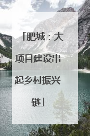 肥城：大项目建设串起乡村振兴链