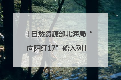 自然资源部北海局“向阳红17”船入列