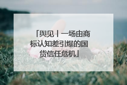 舆见丨一场由商标认知差引爆的国货信任危机