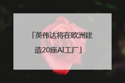 英伟达将在欧洲建造20座AI工厂