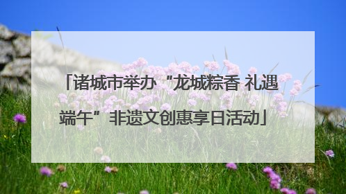 诸城市举办“龙城粽香 礼遇端午”非遗文创惠享日活动