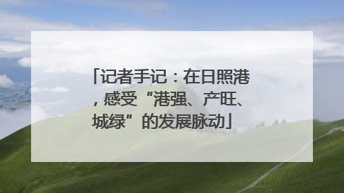 记者手记：在日照港，感受“港强、产旺、城绿”的发展脉动