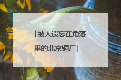 被人遗忘在角落里的北京铜厂