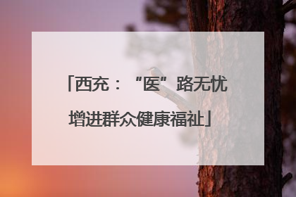 西充：“医”路无忧 增进群众健康福祉