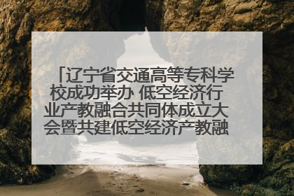 辽宁省交通高等专科学校成功举办 低空经济行业产教融合共同体成立大会暨共建低空经济产教融合新生态论坛