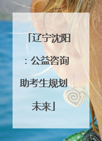 辽宁沈阳：公益咨询助考生规划未来