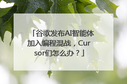 谷歌发布AI智能体加入编程混战，Cursor们怎么办？
