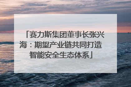 赛力斯集团董事长张兴海：期望产业链共同打造智能安全生态体系