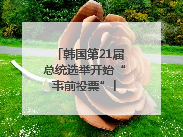 韩国第21届总统选举开始“事前投票”