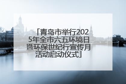 青岛市举行2025年全市六五环境日暨环保世纪行宣传月活动启动仪式