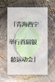 青海西宁举行首届银龄运动会